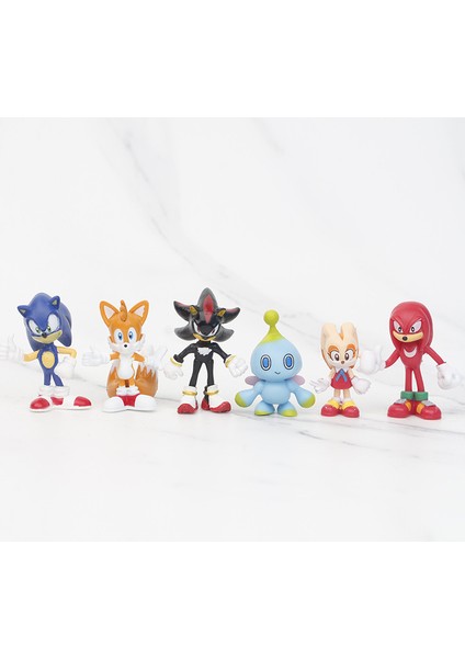 Sonic 12 Parçalı Pvc Çizgi Film Model Figürleri (Yurt Dışından)