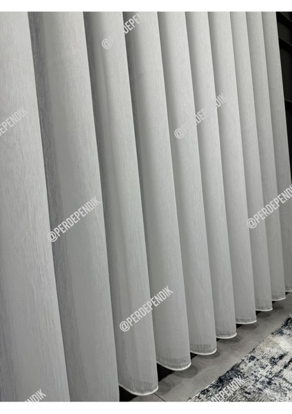 Larin Süper Lüx,desensiz,üst Kalite,salon Tülü,zarif,şık,tül,ütü Istemez,yıka As,1*3 Sık,pileli,