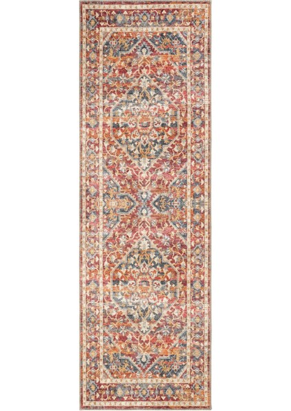 Private Renkli Eskitme Vintage Halı Etnik Desen Dokuma Şönil Halı Yıkanabilir Salon Halısı