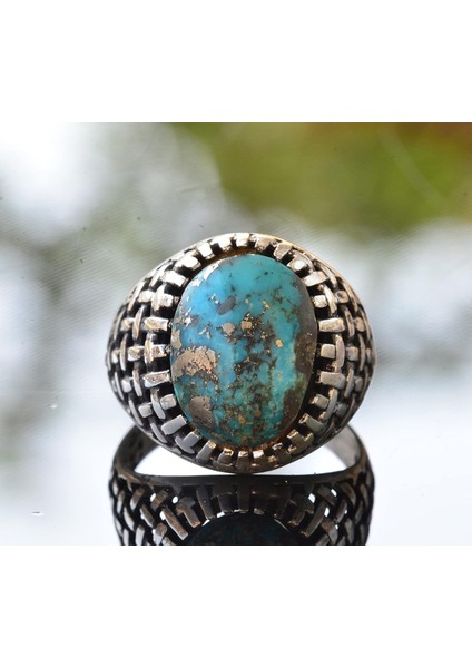 Arizona Turkuaz Taş Yüzük, Ham Doğal Taş, Sterlin Gümüş Yüzük, Mavi fiyatları