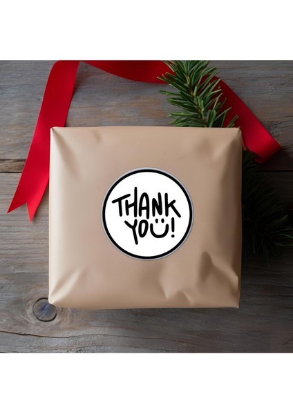Thank You Sticker Teşekkürler Etiketi Kargo Ambalaj Paketleme 3,5 cm 105 Adet Kuşe Yapışkanlı Parlak fiyatları