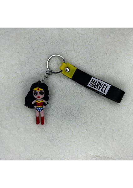3D Silikon Wonder Woman Anahtarlık