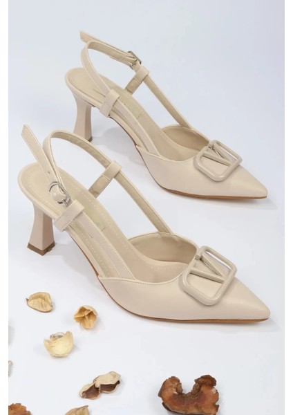 Kadın Cilt Toka Detaylı Topuklu Ayakkabı 3066 fiyatları