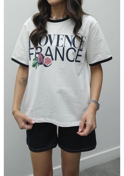Provence France Baskılı Tişört modelleri