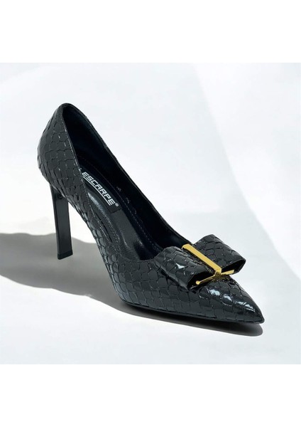 5508 Siyah Cam Kırığı Altın Metal Platform Topuklu Kadın Ayakkabı modelleri