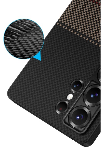 Samsung Galaxy S25 Uyumlu Kılıf Magsafe Şarj Özellikli 0,5 Süper Ince Aramid Karbon Fiber Kevlar Kapak fiyatları
