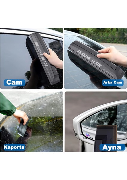 Oto Araç Cam ve Kaporta Su Temizlik Sileceği Çekçek Çizmez Silikon fiyatları
