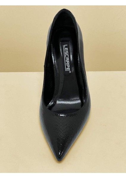 4524 Rugan Yılan Desenli Kadın Stiletto Topuklu Ayakkabı fiyatları