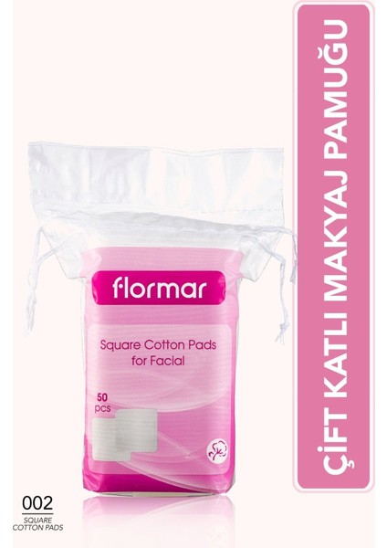 Square Cotton Pads Kare Disk Pamuk 50'li 8690604175048