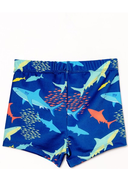 Uv Korumalı Erkek Çocuk Deniz Şortu Bebek Şortu 5249 Balık Koyu Lacivert modelleri