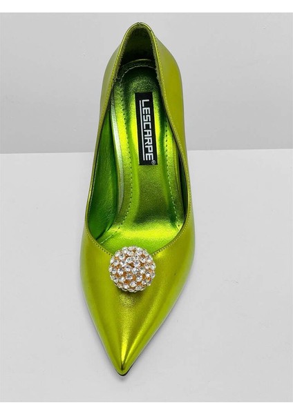 5053 Ithal Taş Topu Aksesuar Detaylı Stiletto Kadın Topuklu Ayakkabı fiyatları