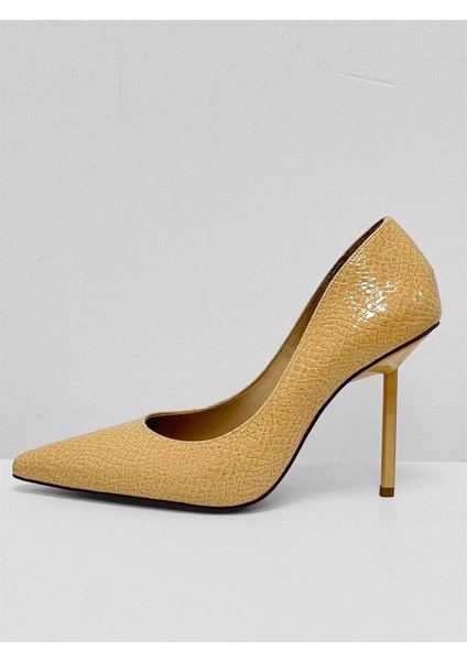 4524 Rugan Yılan Desenli Kadın Stiletto Topuklu Ayakkabı modelleri
