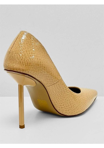 4524 Rugan Yılan Desenli Kadın Stiletto Topuklu Ayakkabı fırsatları