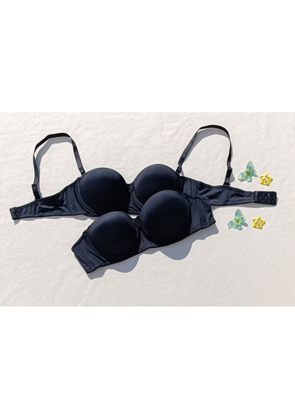 2'li Ekonomik Paket Çıkarılabilir Askılı Straplez Push Up Dolgulu Destekli Sütyen fırsatları
