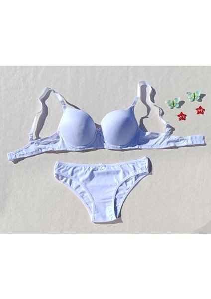 Push Up Dolgulu Micro 3'lü Sütyen ve Külot Iç Çamaşır Takımı