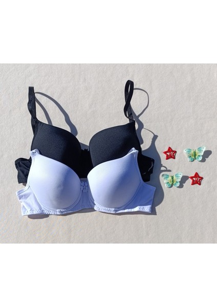 2'li Ekonomik Paket Push Up Dolgulu Destekli Micro Sütyen