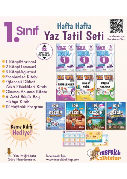 Yayıncılık 1. Sınıf Hafta Hafta Yaz Tatil Seti