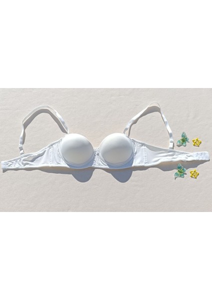 Çıkarılabilir Askılı Straplez Push Up Dolgulu Destekli Sütyen