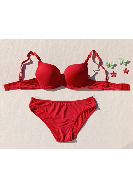 Push Up Dolgulu Micro Sütyen ve Külot Iç Çamaşır Takımı