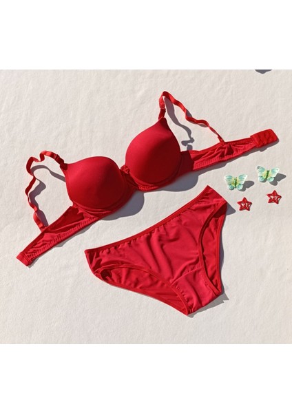 Push Up Dolgulu Micro Sütyen ve Külot Iç Çamaşır Takımı