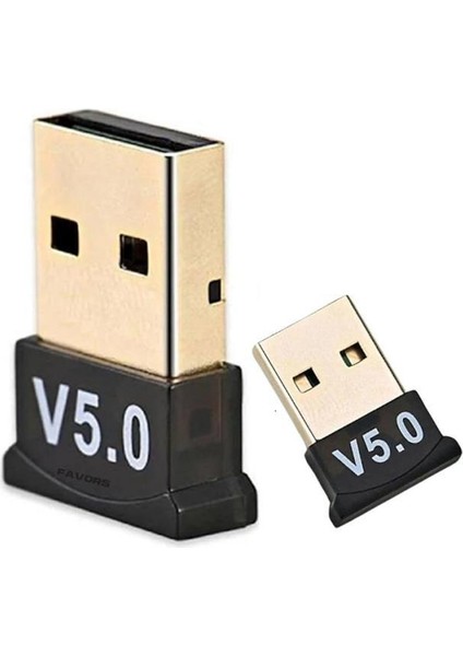 Masaüstü Bilgisayar Bluetooth Adaptör V5.0 USB Dongle Bluetooth Aparatı Çevirici Dönüştürücü