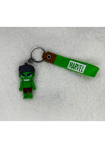 3D Silikon Hulk Anahtarlık