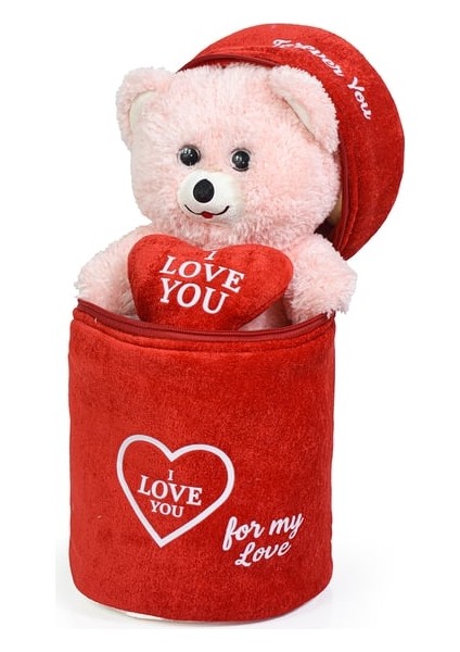 Peluş Çanta Içerisinde Sevgiliye Özel Kalpli (I Love You) Yazılı Sevimli Peluş modelleri