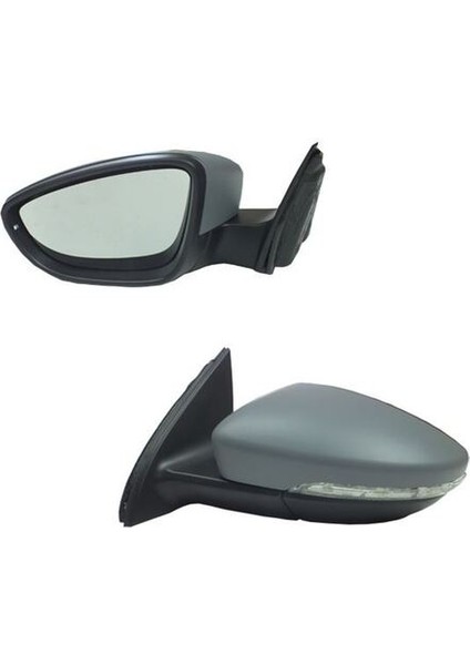 1075348 Dış Dikiz Aynası Sol Elektrikli Passat 11- Puddle Sinyalli - Isıtmalı - Astarlı - Asferikli VM-6194NEHPAL