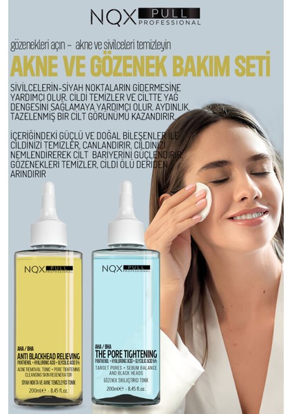 Acne ve Gözenek Tonik 2'li Ekonomik Set 200+200 ml