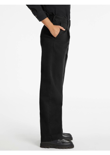 Guess Kadın Siyah Bol Paça Pantolon fiyatları
