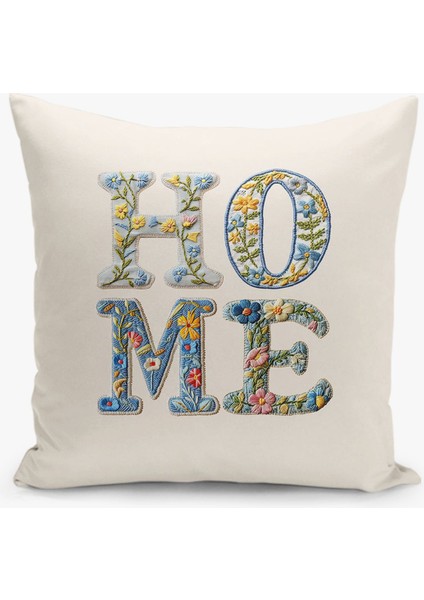 4 Lü Çift Taraflı Dijital Baskı Kırlent Kılıfı Nakış Desenli fırsatları