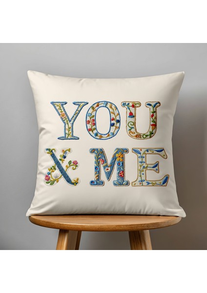 4 Lü Çift Taraflı Dijital Baskı Kırlent Kılıfı Nakış Desenli indirimleri