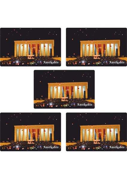 Buzdolabı Magneti - 5 Adet Anıtkabir Magneti