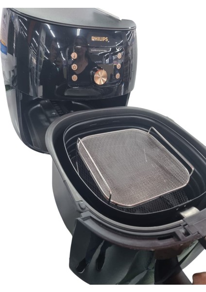 Philips Airfryer Xxl HD9867/90 7.3 Lt Uyumlu Buhar Izgarası ve Yağ Önleyici Aparat