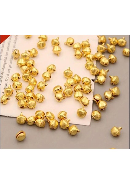 10 mm Gold Kulplu Zil,çan,çıngırak,metal Amigurumi Zili 50 Adet