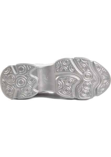 Beyaz Yüksek Taban Kadın Sneaker 6064 Z indirimleri