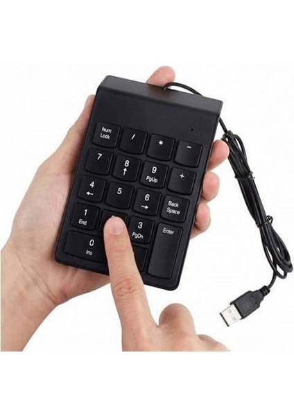 Numeric Keypad-Numpad-Usb Kablolu Keypad 18 Tuş Numped Keyped Say