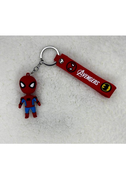 3D Silikon Spıder Man Anahtarlık