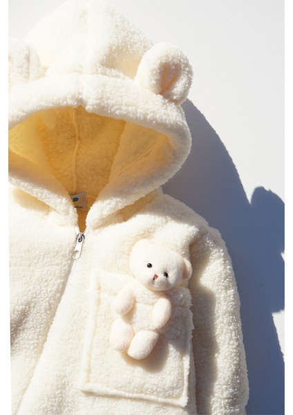 Kız Erkek Bebek ve Çocuk Kapüşonlu Ayıcıklı Peluş Tulum fiyatları