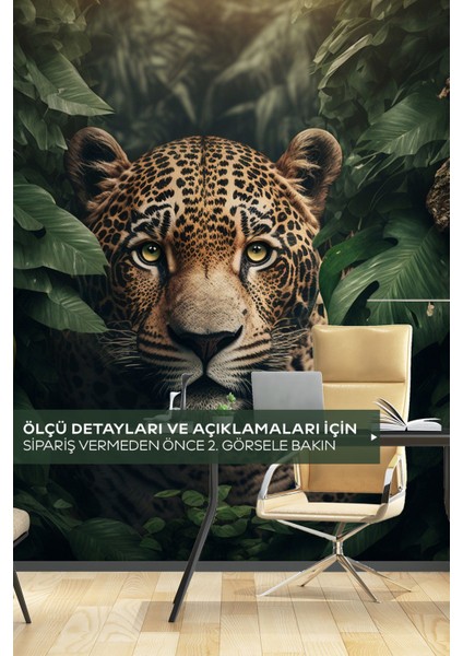 Kendinden Yapışkanlı Jaguar Kolay Uygulanan Kendin Yap Duvar Kağıdı, Yatak Odası Duvar Kağıdı
