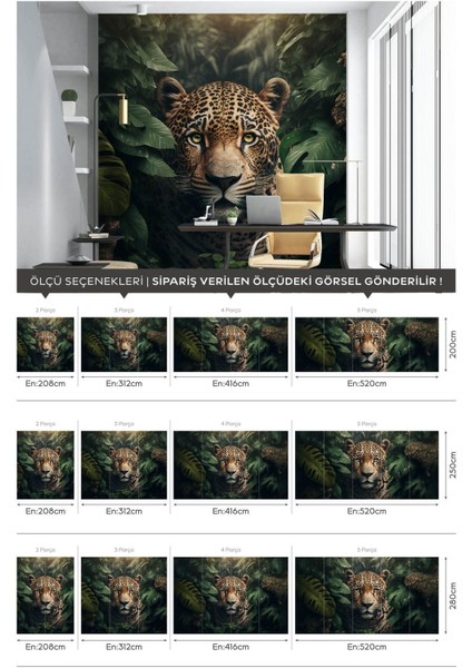 Kendinden Yapışkanlı Jaguar Kolay Uygulanan Kendin Yap Duvar Kağıdı, Yatak Odası Duvar Kağıdı