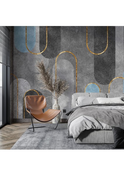 Modern Soyut Geometrik Duvar Kağıdı, Salon Duvar Kağıdı, Ofis Için Duvar Kağıdı