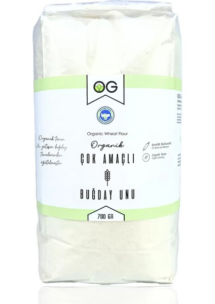 Organik Çok Amaçlı Buğday Unu 700 gr