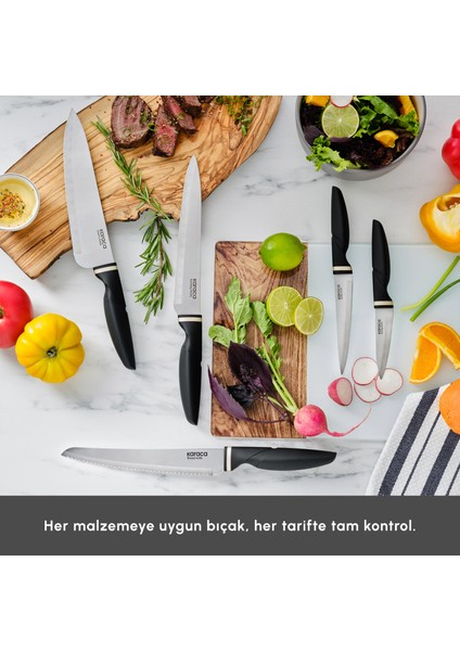 Proofcut 6 Parça Siyah Bıçak Seti