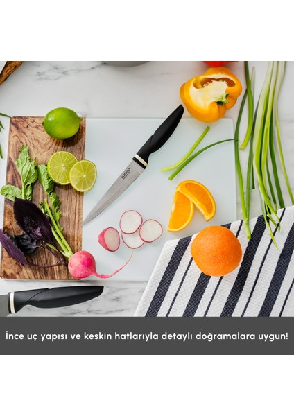 Proofcut 6 Parça Siyah Bıçak Seti