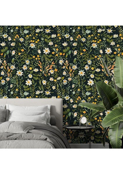 Papatyalar Duvar Kağıdı, Yatak Odası Duvar Kağıdı, Salon Duvar Kağıdı, Cafe Duvar Kağıdı modelleri