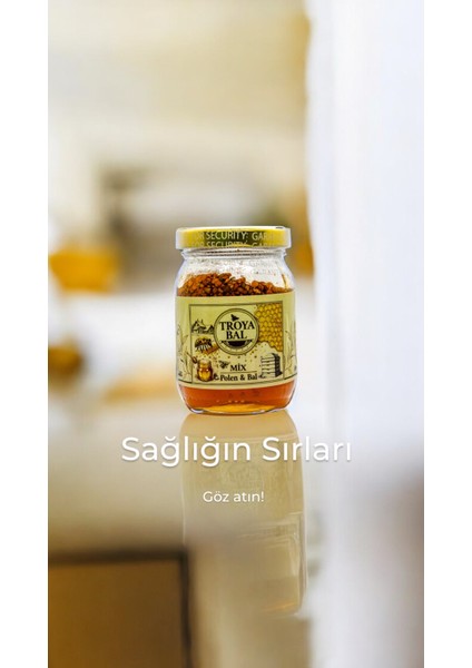 Mix Doğal ve Enerji Deposu Bal ve Polen Karışımı 180 gr