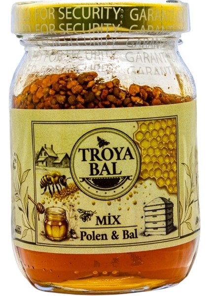 Mix Doğal ve Enerji Deposu Bal ve Polen Karışımı 180 gr