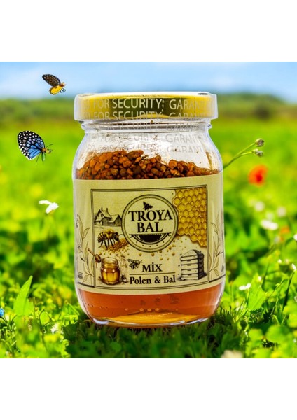 Mix Doğal ve Enerji Deposu Bal ve Polen Karışımı 180 gr