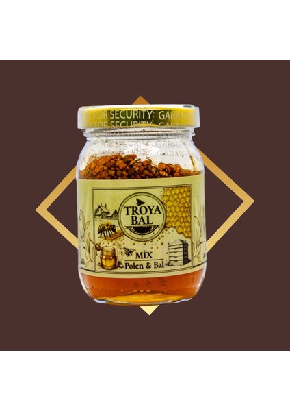 Mix Doğal ve Enerji Deposu Bal ve Polen Karışımı 180 gr
